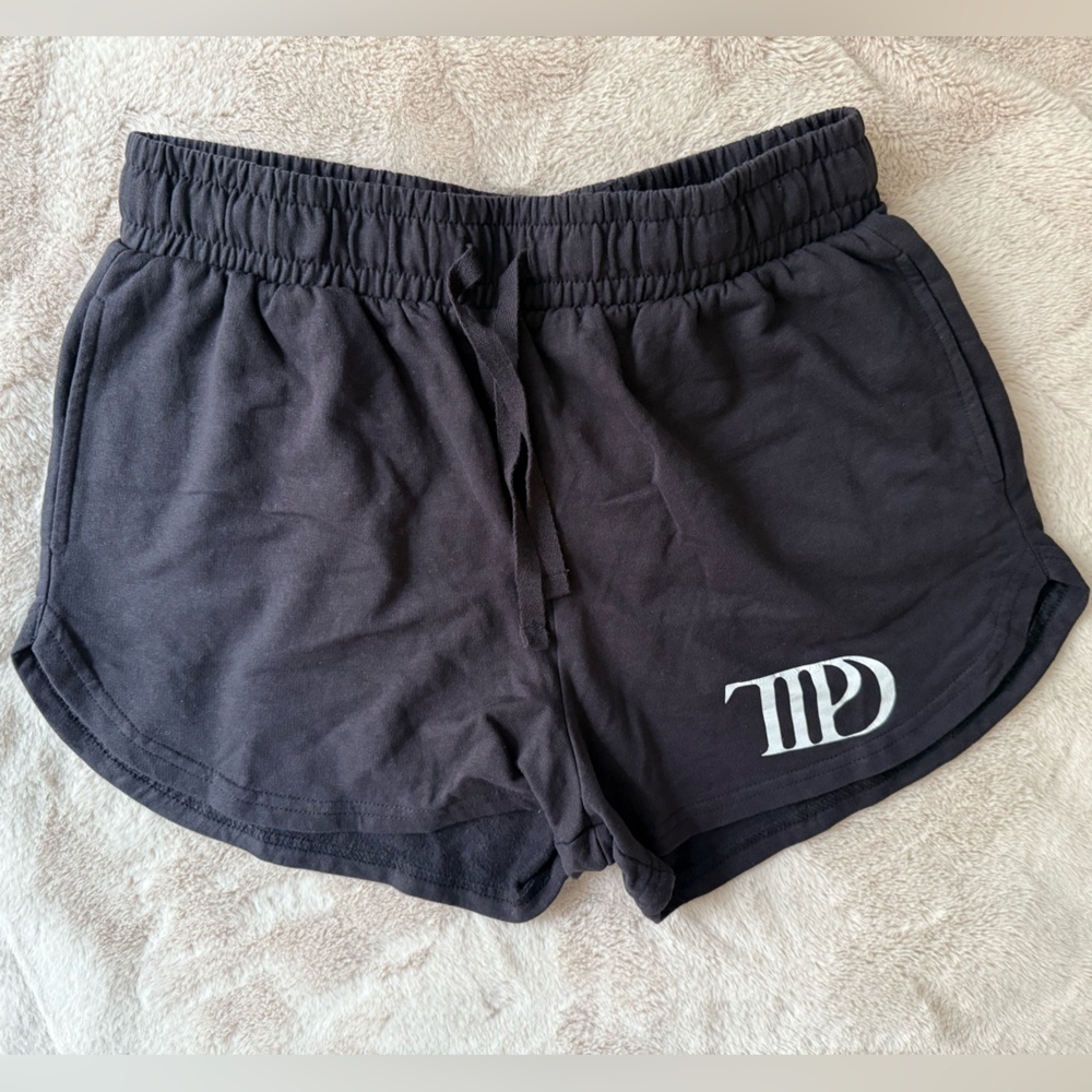 Taylor Swift The Tortured Poets Department TTPD Black Shorts Size M - Picture 5 of 5